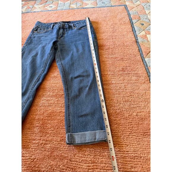 Jordache Skinny Stretch Crop Jeans Size 6 Blue Denim - Picture 5 of 9